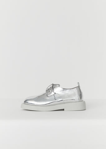 Gommello Lace Up Derbies – Silver