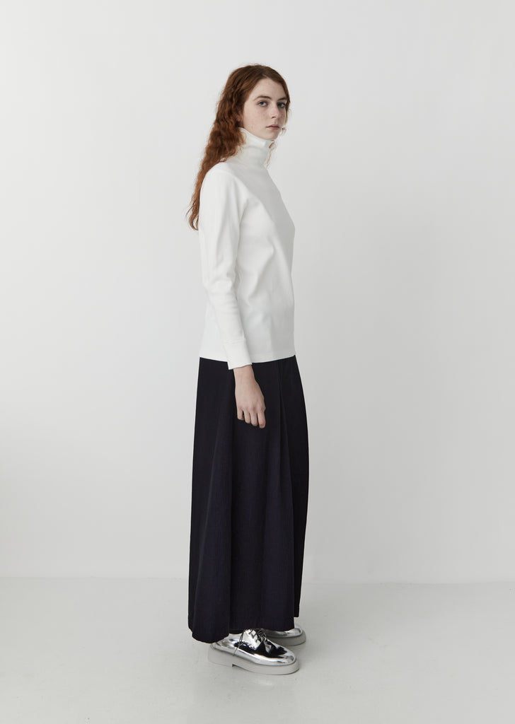 Slub Cotton Turtleneck