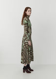 Printed Turtleneck Dress