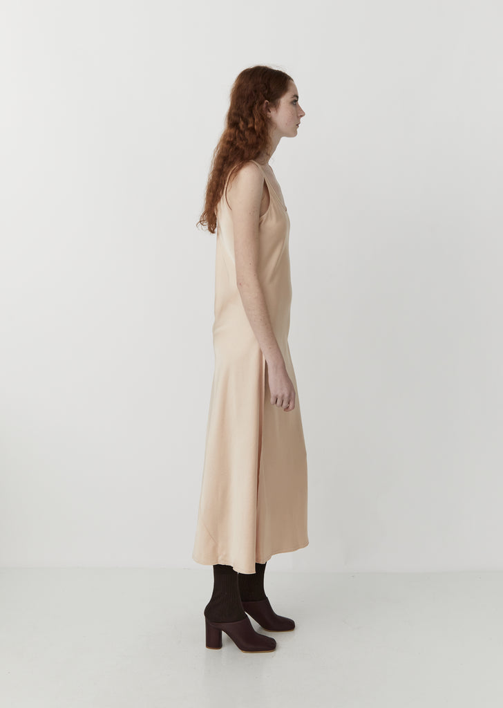 Dorona Cinz Satin Dress