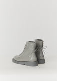 Gommello Patent Leather Boots — Grey