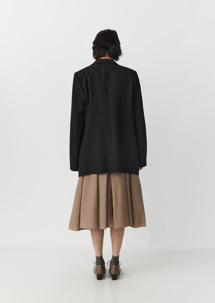 Wool Peak Lapel Jacket