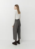 Deep Pleat Wool Trouser
