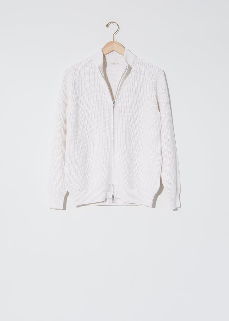 Cotton & Cashmere Zip Cardigan