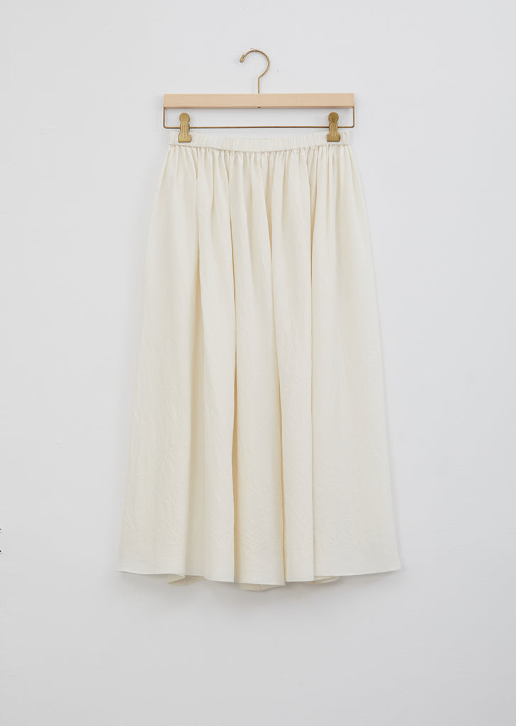 Silk Gathered Skirt