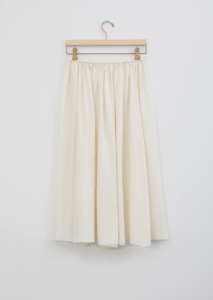 Silk Gathered Skirt