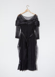 Tulle Pleated Pocket Dress