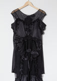 Silk Satin & Tulle Skeleton Dress