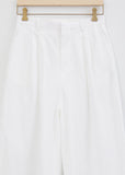 Kivi Cotton and Linen Trouser — White