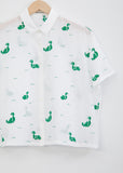 Lake Bird Cotton Blouse