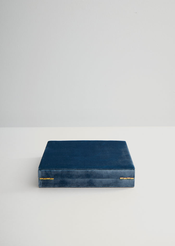 Tresor Velvet Jewelry Box — Blue