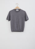 Lara Wool & Silk Crewneck — Grey