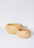 Set of 2 Bamboo Baskets
