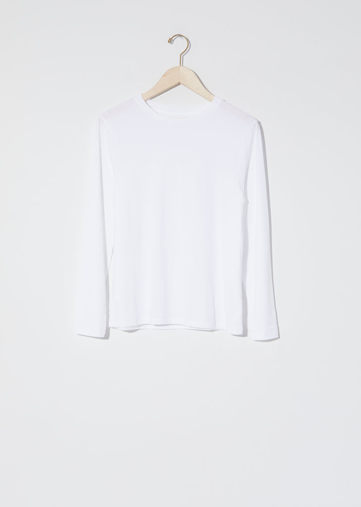Long Sleeve Mini Boy T — New White