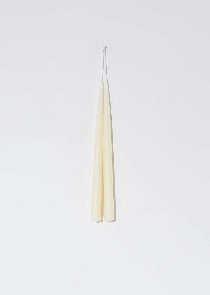 Hand Dipped Tapered 13" Candles — Ivory