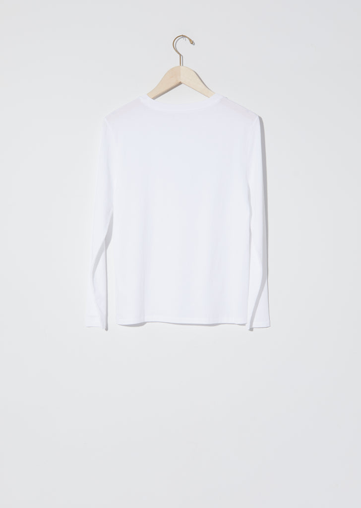 Long Sleeve Mini Boy T — New White