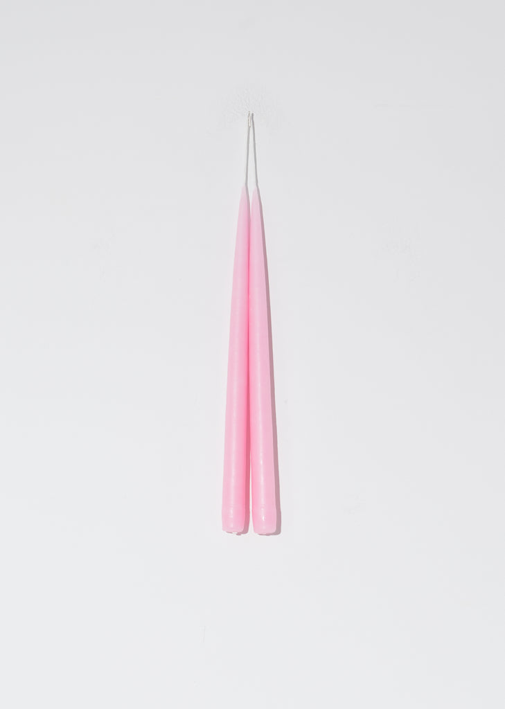 Hand Dipped Tapered 13" Candles — Pink