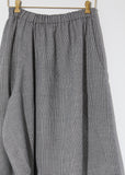 Wool Houndstooth Check Skirt