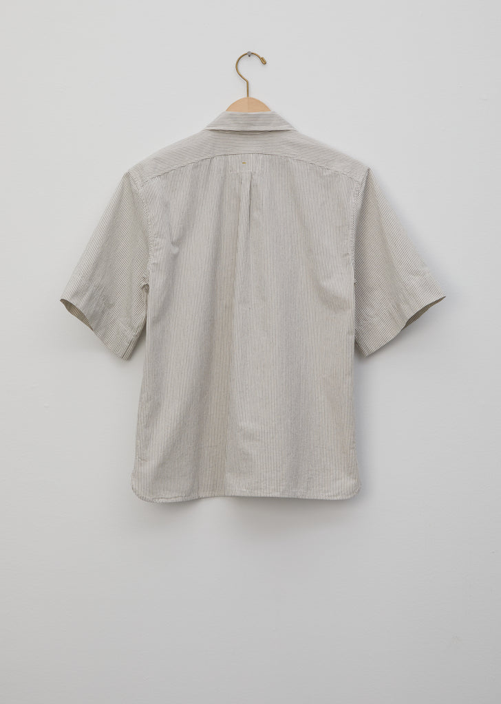 Irregular Fine Stripe Safari Shirt