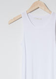 Rib Sport Tank Top — White
