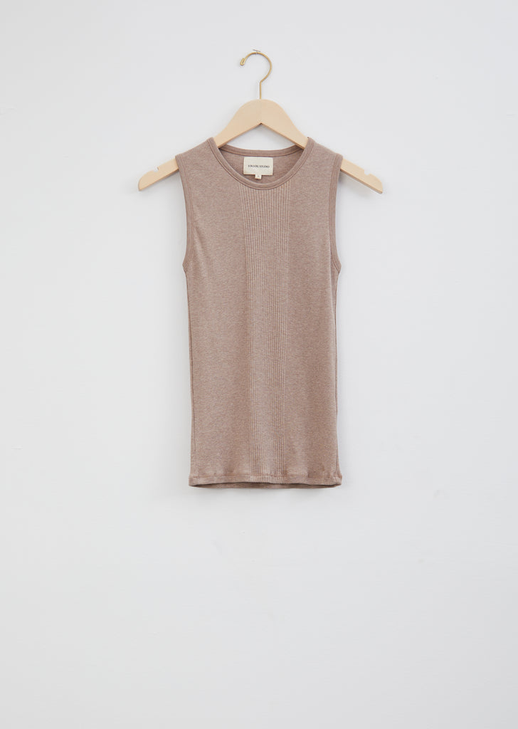 Fatu Debardeur Cotton Tank — Camel