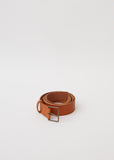 Leather High Belt with Buckle — Miele