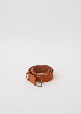Leather High Belt with Buckle — Miele