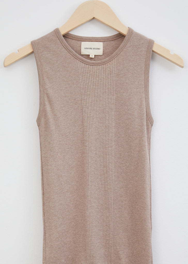 Fatu Debardeur Cotton Tank — Camel