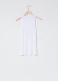 Rib Sport Tank Top — White