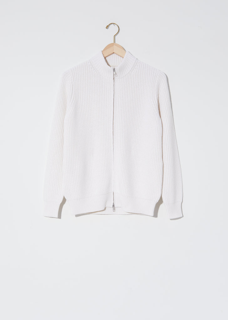 Cotton & Cashmere Zip Cardigan