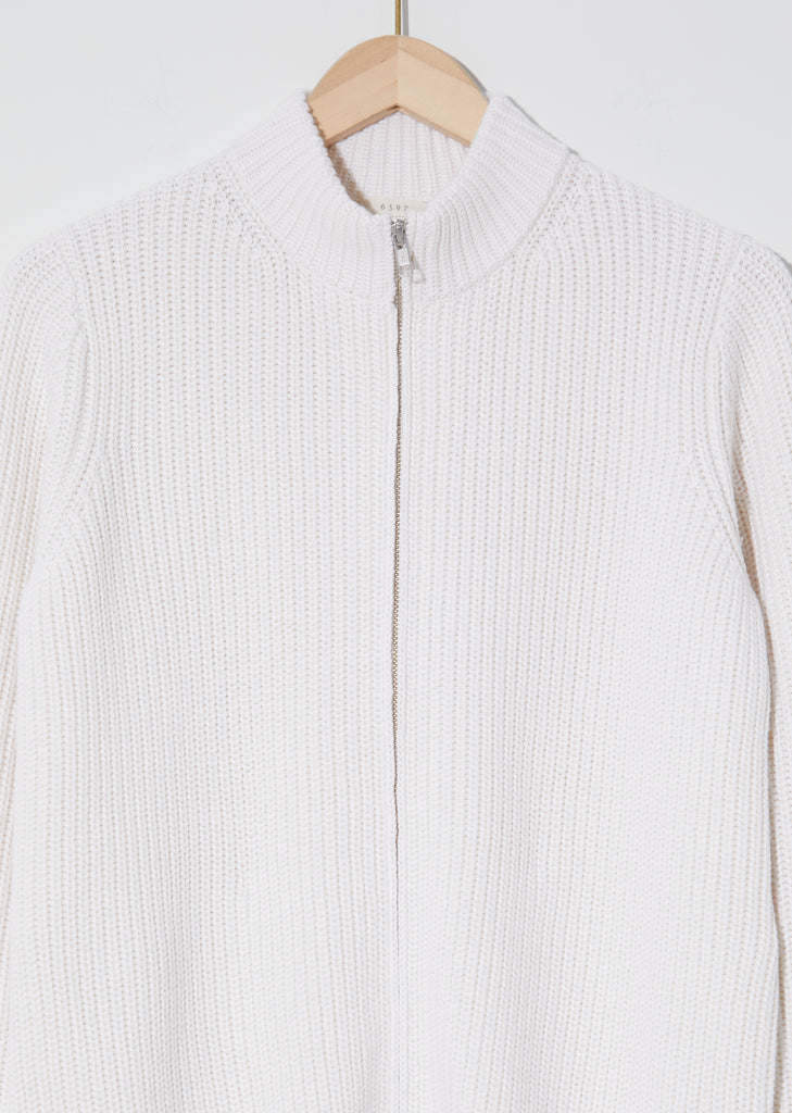 Cotton & Cashmere Zip Cardigan