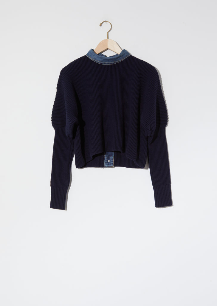 Denim Mix Pullover