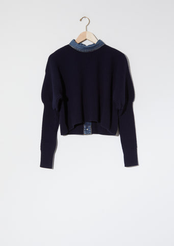 Denim Mix Pullover