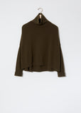 Turtleneck Chunky Sweater — Military