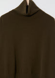 Turtleneck Chunky Sweater — Military