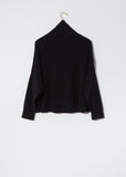 Turtleneck Chunky Sweater — Black