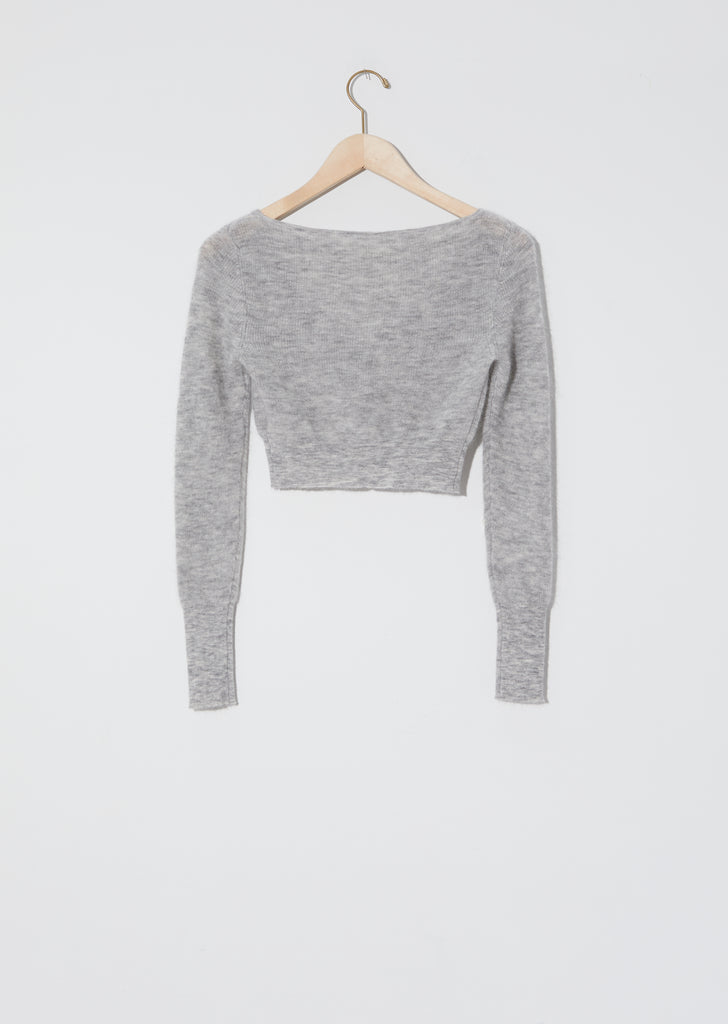 Le Cardigan Alzou — Light Grey