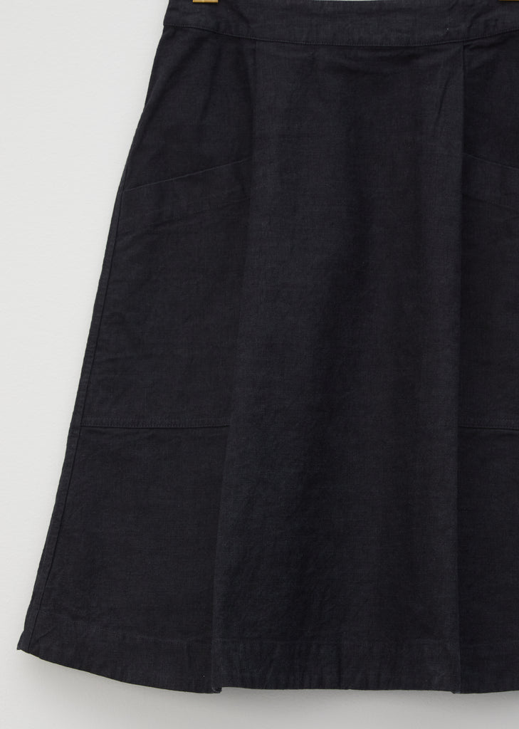 Natural Denim Side Zip Skirt