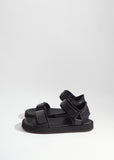 Hook-And-Loop Sandal — Black