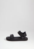 Hook-And-Loop Sandal — Black