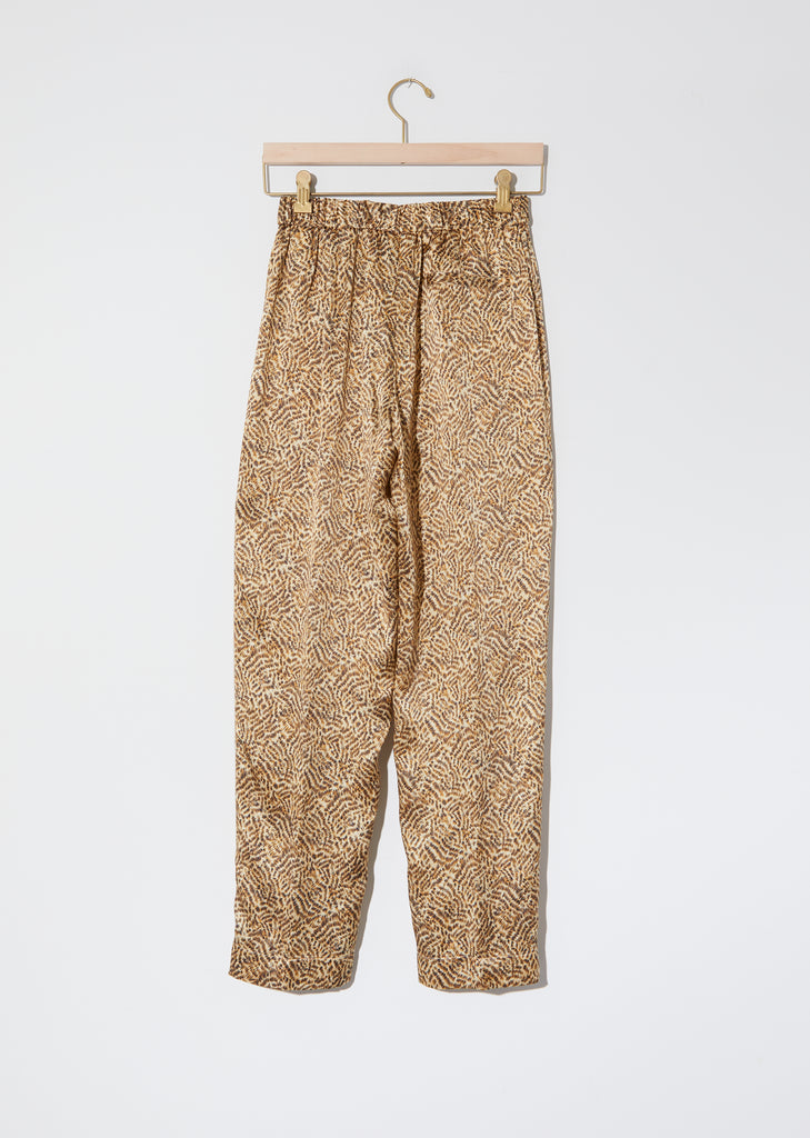 "Eagle Print" Satin Silk Pants