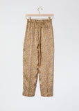 "Eagle Print" Satin Silk Pants
