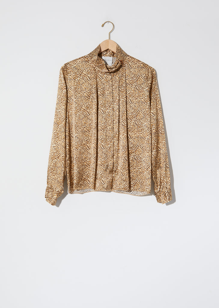 "Eagle Print" Satin Silk Shirt