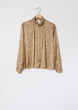 "Eagle Print" Satin Silk Shirt