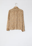 "Eagle Print" Satin Silk Shirt