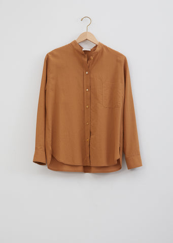 Mandarin Shirt — Mustard