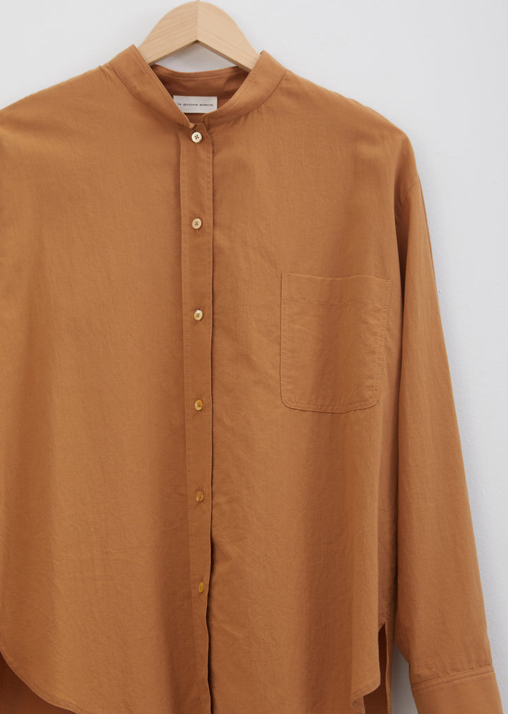 Mandarin Shirt — Mustard