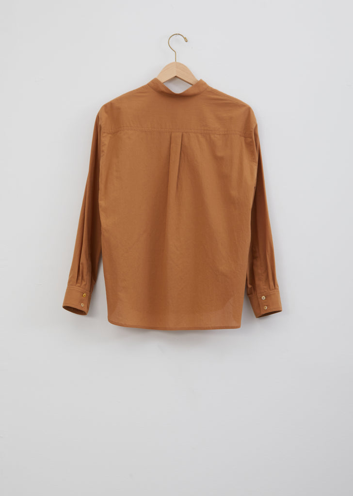 Mandarin Shirt — Mustard