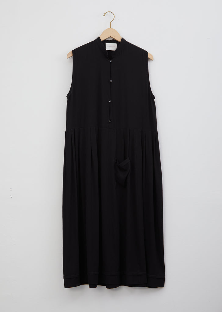 Mandarin Dress — Black