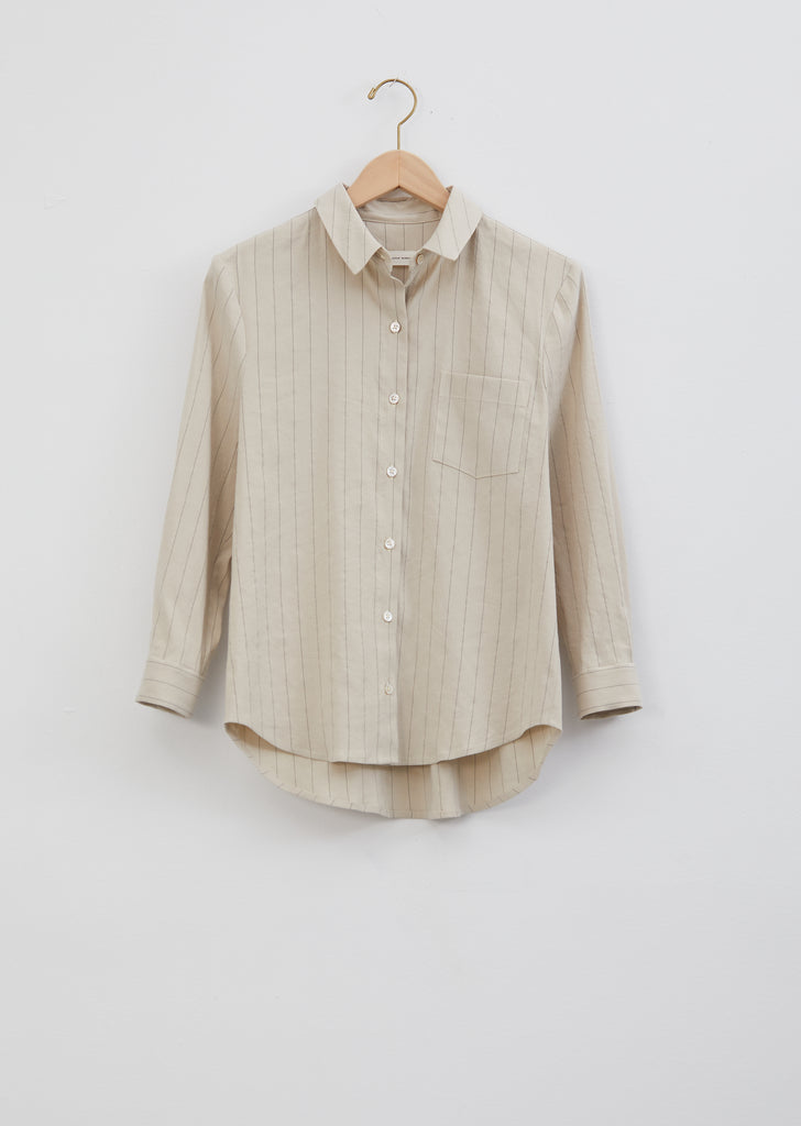Petite Shirt — Natural Stripe